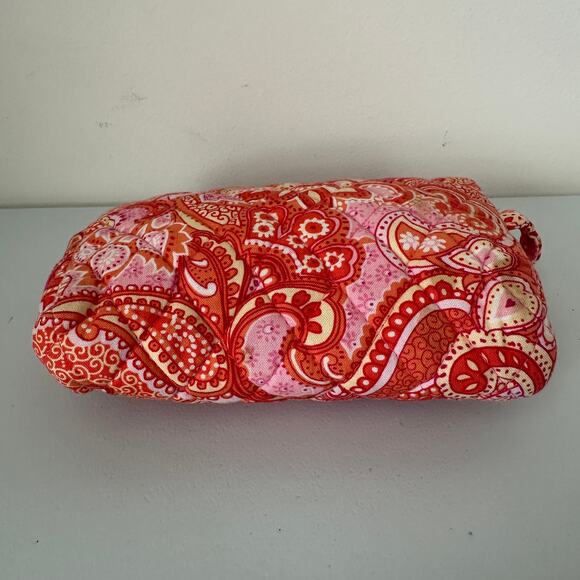 Vera Bradley Vintage Sherbet Medium Zip Cosmetic Lined Make-Up Toiletry Bag - Picture 5 of 7